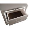 Passion Furniture Alana 2-Drawer Silver Champagne Nightstand PF-G6800-N view 4