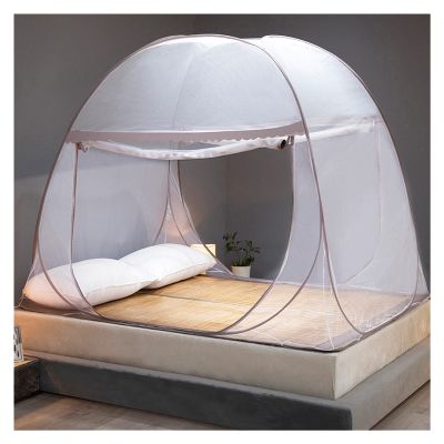 Bed Canopy Curtain Yurt Bed Canopy for Single Double Bed Bed Curtain Canopy Netting Kids Bed Tent Home Decor Outdoor Bed Tent Curtain (Color : Blue, Size : 1.2m (4 feet) Bed)