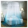 Bed Canopy Curtain 3 Doors Adult Baby Bed Nets Canopy Bedcover Bed Curtain Curtain Bedding Romantic Baby Girl Round Dome Tent Cotton Bed Tent Curtain (Color : C) view 3