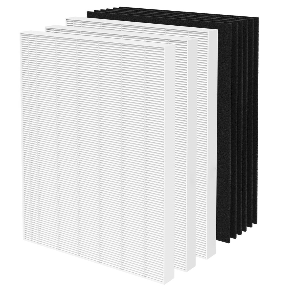 CFKREYA 3 Pack Replacement Filter for Fellowes AeraMax 290/300/DX95 Purifiers and HF-300/AP-300PH, Fits Part# 9287201 & 9324201, 3 Filter and 6 Carbon Filter