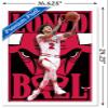 Trends International NBA Chicago Bulls - Lonzo Ball 22 Wall Poster, 14.725" x 22.375", White Framed Version view 3
