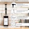 Demi's Home 25.4 oz 750 ml Glass Coffee Syrup Dispenser for Coffee Bar - 4 Pack - Comprehensive Label Set &  oz Pumps Included view 2