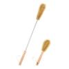 UPTALY 24 inch Extra Long Bristle Brush with 10 inch Bottle Brush, Beech Wood Handle, Bendable Washing Brush with Extended Handle, Big Gallon Water Jug Brush with Stainless Steel Pole view 1