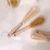 UPTALY 24 inch Extra Long Bristle Brush with 10 inch Bottle Brush, Beech Wood Handle, Bendable Washing Brush with Extended Handle, Big Gallon Water Jug Brush with Stainless Steel Pole view 2
