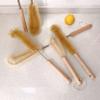 UPTALY 24 inch Extra Long Bristle Brush with 19 inch Bottle Brush, Beech Wood Handle, Bendable Washing Brush with Extended Handle, Big Water Jar Brush with Stainless Steel Pole view 4
