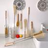 UPTALY 24 inch Extra Long Bristle Brush with 15 inch Bottle Brush, Beech Wood Handle, Bendable Washing Brush with Extended Handle, Big Water Jar Brush with Stainless Steel Pole view 2