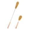 UPTALY 24 inch Extra Long Pig Bristle Brush with 12 inch Bottle Brush, Beech Wood Handle, Bendable Washing Brush with Extended Handle, Big Gallon Water Jug Brush with Stainless Steel Pole view 1