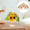 10 Pcs Gold Flowers Vases for Centrepieces, Wedding Table Centerpiece Decoration for Reception, Home Flower Stand for Birthday Ceremony Christmas Events Indoor Outdoor (3.9'' H) view 2