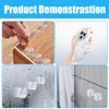 AQUANEAT 20 Pack 1.2 Inch Double Sided Suction Cups for Glass Table Top Home Organization view 4