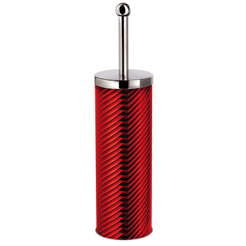 Berlinger Haus Burgundy Toilet Brush 40 cm, Stainless Steel, Toilet Brush, Anti-Splash Brush, Portable Drill-Free Toilet Brush, Metallic Red