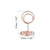 PATIKIL 2 Inch Table Number Holder, 10 Pack Wire Photo Picture Place Card Seating Labels Round Shape Clips for Party Meeting Wedding Displaying, Rose Gold view 2