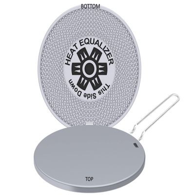 Heat Equalizer-9.25 inch High-Polish Commercial-Grade Diffuser for Gas & Electric Stoves  Aluminum & Copper Alloy Hot Plate-Burner Cover-Simmer Plate