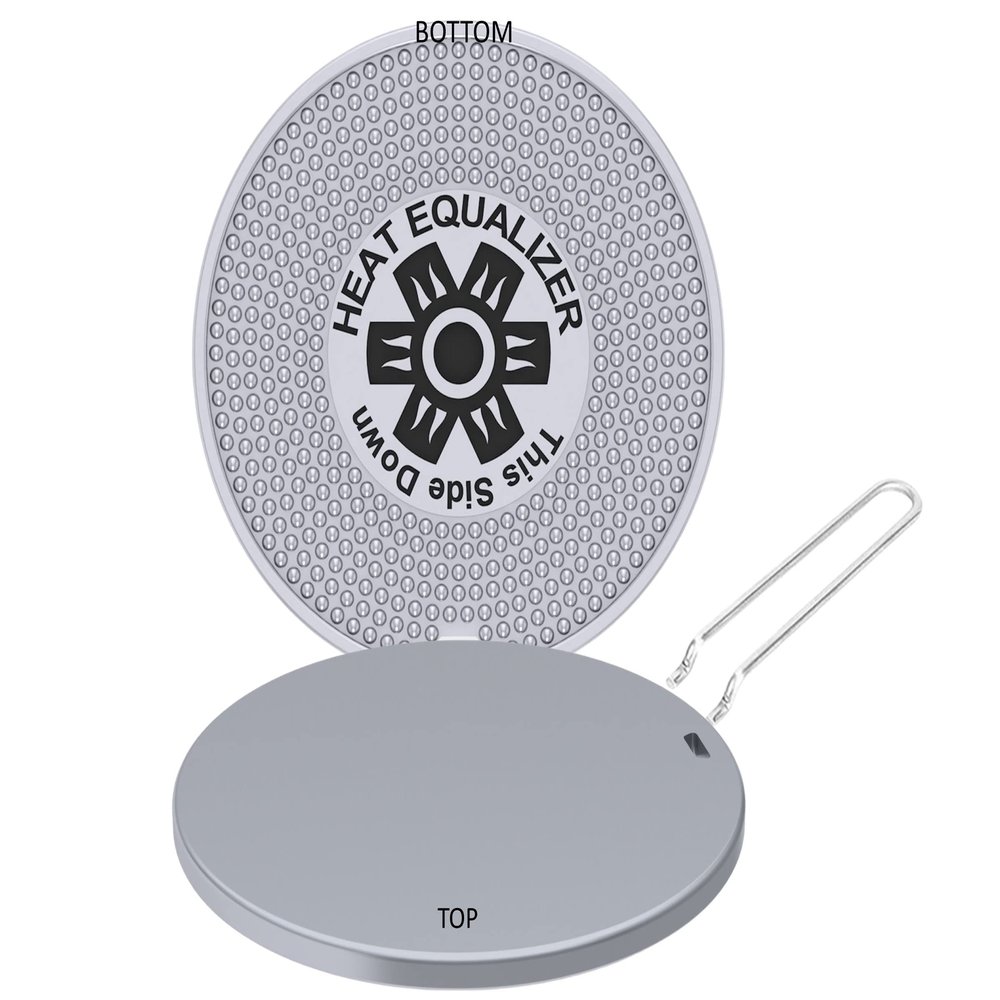 Heat Equalizer-9.25 inch High-Polish Commercial-Grade Diffuser for Gas & Electric Stoves  Aluminum & Copper Alloy Hot Plate-Burner Cover-Simmer Plate