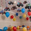 50Pcs Monster Truck Hanging Swirls Set Monster Truck Birthday Party Hanging Decoration Monster Truck Party Supplies For Boys Birthday view 4
