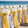 MAGTOWNE Gold Chair Sashes 50 Pack, Gold Sashes for Chairs Covers for Christmas Wedding Party Decor, Satin Chair Bows for Reception Ceremony Birthday Decoration view 4
