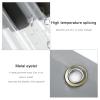 Clear Tarp Curtains,PVC Heavy Duty Waterproof Tarpaulin with Grommets,Transparent Tarp Side Panels for Pergola Porch Patio Gazebo,Weatherproof/Tear Resistant Side Curtains,WH-1.53.3m(4.9 * 1.8ft) view 3