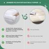 GRT Pillowtop Mattress Topper King Size, Rayon from Bamboo Mattress Cover Padded with 900gsm 3D Snow Down Alternative Filling, Extra Thick Mattress Pad King for Back Pain view 3
