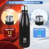 BOGI Insulated 25oz 2 Pack Stainless Steel Water Bottles, Leak Proof Sports Metal Bottles - Keep Drink Cold for 24 Hours and Hot for 12 Hours, BPA Free for Kids & School view 4