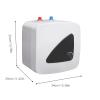 110V 1500W Portable Electric Hot Water Heater Tank with Digital Temperature Display,Instant Mini Electric Hot Water Heater Adjustable Temperature for Kitchen Bathroom (15L) view 4