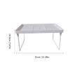 Cabilock 2pcs Desktop Shelves Foldable Storage Rack Multi-Purpose Desk Organizer Easy to Assemble view 2