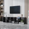 Aoguzhao Double L-Shaped TV Console Stand,TV Table Modern Entertainment Center Media Stand,Storage Bookcase Shelf for Living Room,Display Shelf,Bookcase for Home Furniture view 2