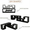 Aoguzhao Double L-Shaped TV Console Stand,TV Table Modern Entertainment Center Media Stand,Storage Bookcase Shelf for Living Room,Display Shelf,Bookcase for Home Furniture view 3