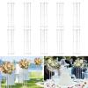 10 Pcs Acrylic Vases Wedding Centerpieces for Tables, Clear Column Flower Stand, 31.5in Tall Flower Vases for Centerpieces, Geometric Vases for Centerpieces Bulk, Wedding Birthday Party, Home Decor view 2