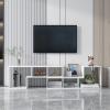 Aoguzhao DIY TV Stand Entertainment Center for TVs 45'' to 80'', Cube Bookshelf 2 Shelf Bookcase L-Shaped Shelves Open Storage Shelves for CDs/Movies/Books for Living Room view 1
