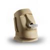 BOOMLATU Abstract Face Ceramic Tissue Holder,Decorative Paper Holder Bathroom Accessories for Bathroom,Bedrooms and Living Rooms (Oatmeal) view 1