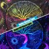 AACKart Blacklight Tapestry for Bedroom - Spiritual Tree of Life Wall Tapestry Glow in the Dark Wall Hanging 90.5 x 70.8 inches view 3