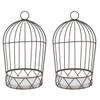 2 Pcs Metal Birdcage Decoration Flower Rack Rustic Style Candleholder for Home Restaurant Decor view 1