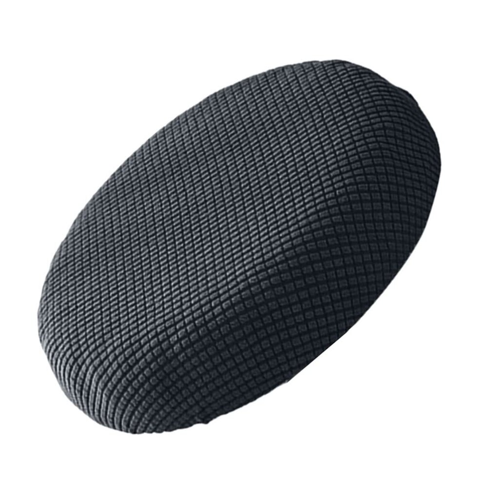 Veemoon Outdoor Cushion Covers Round Stool Cushion Cover with Elastic and Non Slip Bottom 11 inches Width Soft Protecting Home Office Bar Chair