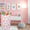 HIYAGON Girls Pink Laundry Baskets Baby Hamper for Nursery Girl Cute Kids Toy Organizer Bins Butterfly Room Decor Bedroom Bathroom(Pink Butterfly) view 2