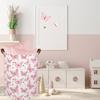 HIYAGON Girls Pink Laundry Baskets Baby Hamper for Nursery Girl Cute Kids Toy Organizer Bins Butterfly Room Decor Bedroom Bathroom(Pink Butterfly) view 4
