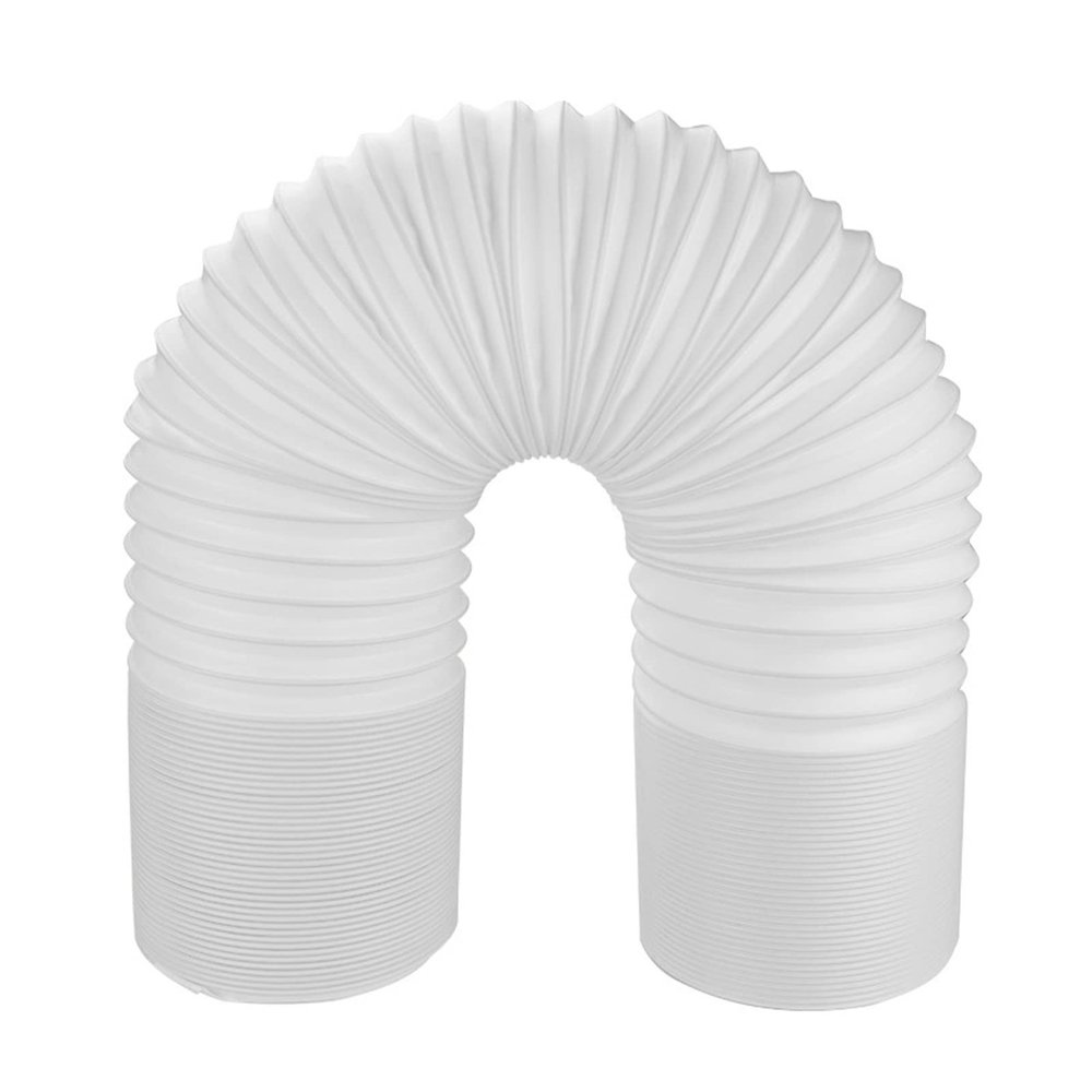 Asixxsix Portable Air Conditioner Hose, 118inch Length Foldable Stretchable Air Conditioner Exhaust Vent Hose Anti Clockwise Thread Room Airconditioner AC Vent Replacement Tube(150mm)
