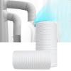 Asixxsix Portable Air Conditioner Hose, 118inch Length Foldable Stretchable Air Conditioner Exhaust Vent Hose Anti Clockwise Thread Room Airconditioner AC Vent Replacement Tube(150mm) view 4