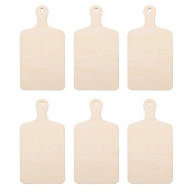 18 Pcs Wooden Mini Cutting Boards with Handle Wooden Paddle Chopping Board Wall Mountable Small Kitchen Serving Cooking Butcher Block for DIY Home Kitchen