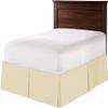 1 Piece Split Corners with Box Pleated Egyptian Cotton Bed Skirt 1000 Thread Count 9 Inch Drop Easy Fit Luxury Bedding Collection (Oversized Queen, Ivory) view 1