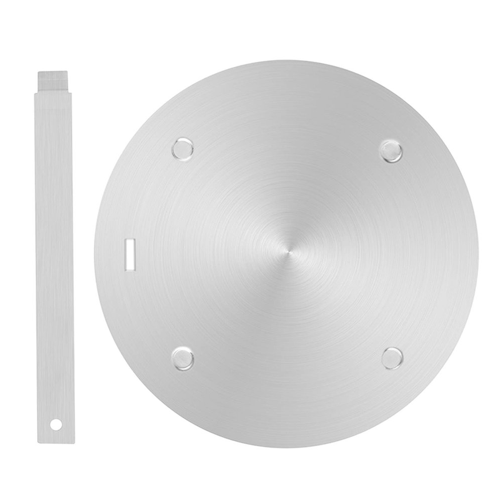 11inch Stainless Steel Induction Cooktop Mat, Induction Converter Heat Diffuser Simmer Ring Plate, Induction Cooktop Heat Diffuser Induction Plate with Handle Adapter Converter (16cm/6.3inch)