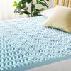 Mellow 3 Inch 5-Zone Memory Foam Mattress Topper, Cooling Gel Infusion, Dorm Essentials, King Blue view 4