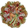 Glittering Reindeer Winter Deco Mesh Wreath view 1