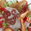 Glittering Reindeer Winter Deco Mesh Wreath view 2