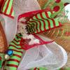 Glittering Reindeer Winter Deco Mesh Wreath view 4