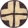 Artistic Weavers Maribelle Boho Hand Woven Grass Basket Wall Art, 12 inch, Black Cross view 2