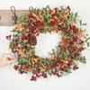 Artificial Harvest Eucalyptus, Pinecones and Berries Wreath - for Fall Decor and Autumn Centerpiece Displays (24" Dia) by Factory Direct Craft view 3
