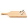 BambooMN Bamboo Paddle Cutting and Serving Board, Charcuterie Boards for Meat, Vegetables, Fruits, Bread, Kitchen Cutting Board with Handle - 15" x 8" x 0.75" - 10 Pieces view 2