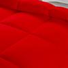 All Star Linen Red Box Stitched Down Alternative Blanket Eastern King 116'' x 108'' view 3