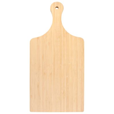 BambooMN Bamboo Paddle Cutting and Serving Board, Charcuterie Boards for Meat, Vegetables, Fruits, Bread, Kitchen Cutting Board with Handle - 17" x 8" x 0.75" - 1 Piece