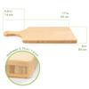 BambooMN Bamboo Paddle Cutting and Serving Board, Charcuterie Boards for Meat, Vegetables, Fruits, Bread, Kitchen Cutting Board with Handle - 17" x 8" x 0.75" - 1 Piece view 4