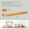 UltraShelf Solid Wood Floating Shelf for Wall Decor, Alder, 36" Long x 6" Deep view 2